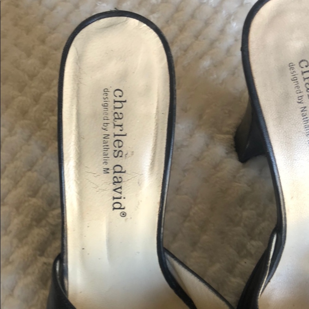 Black Charles David heels, size 7 - Picture 2 of 4